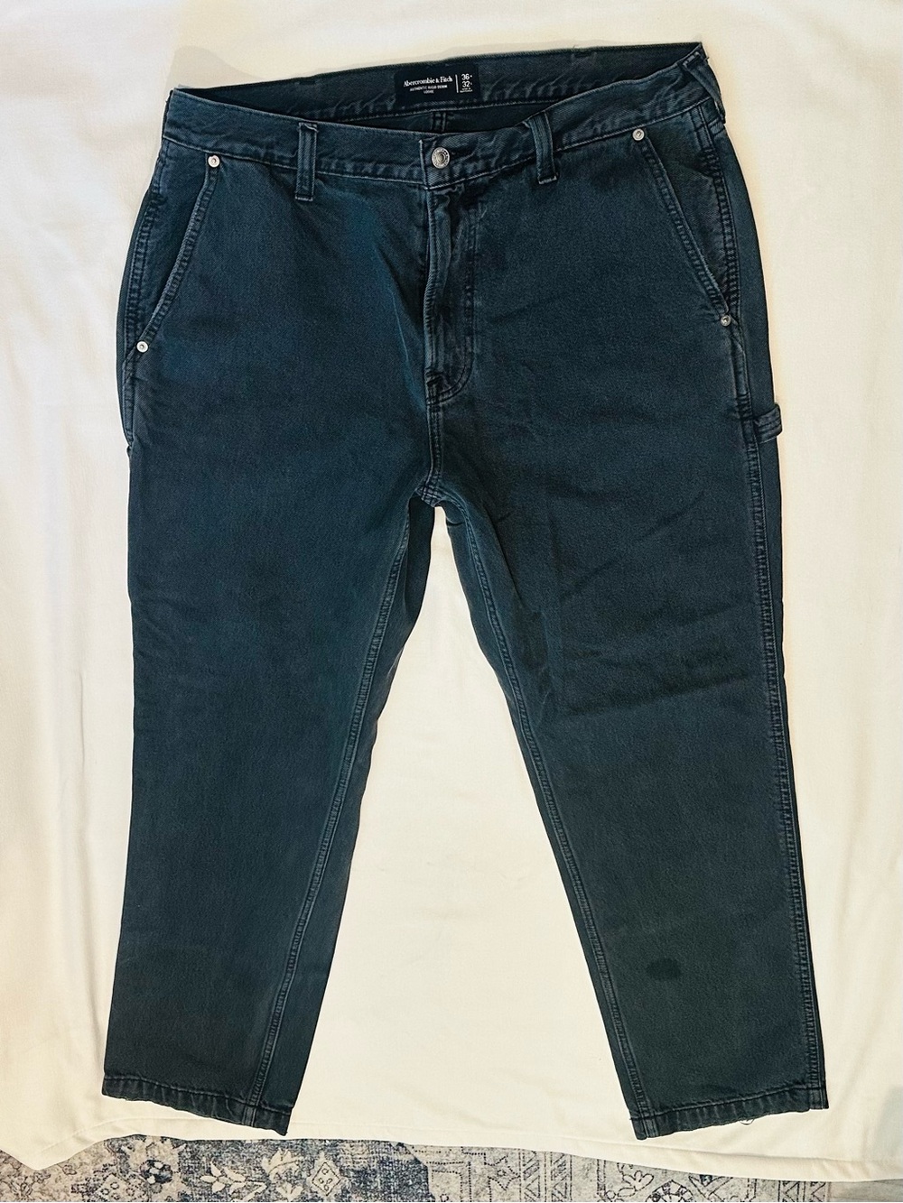 Abercrombie & Fitch Black Washed Loose Jeans